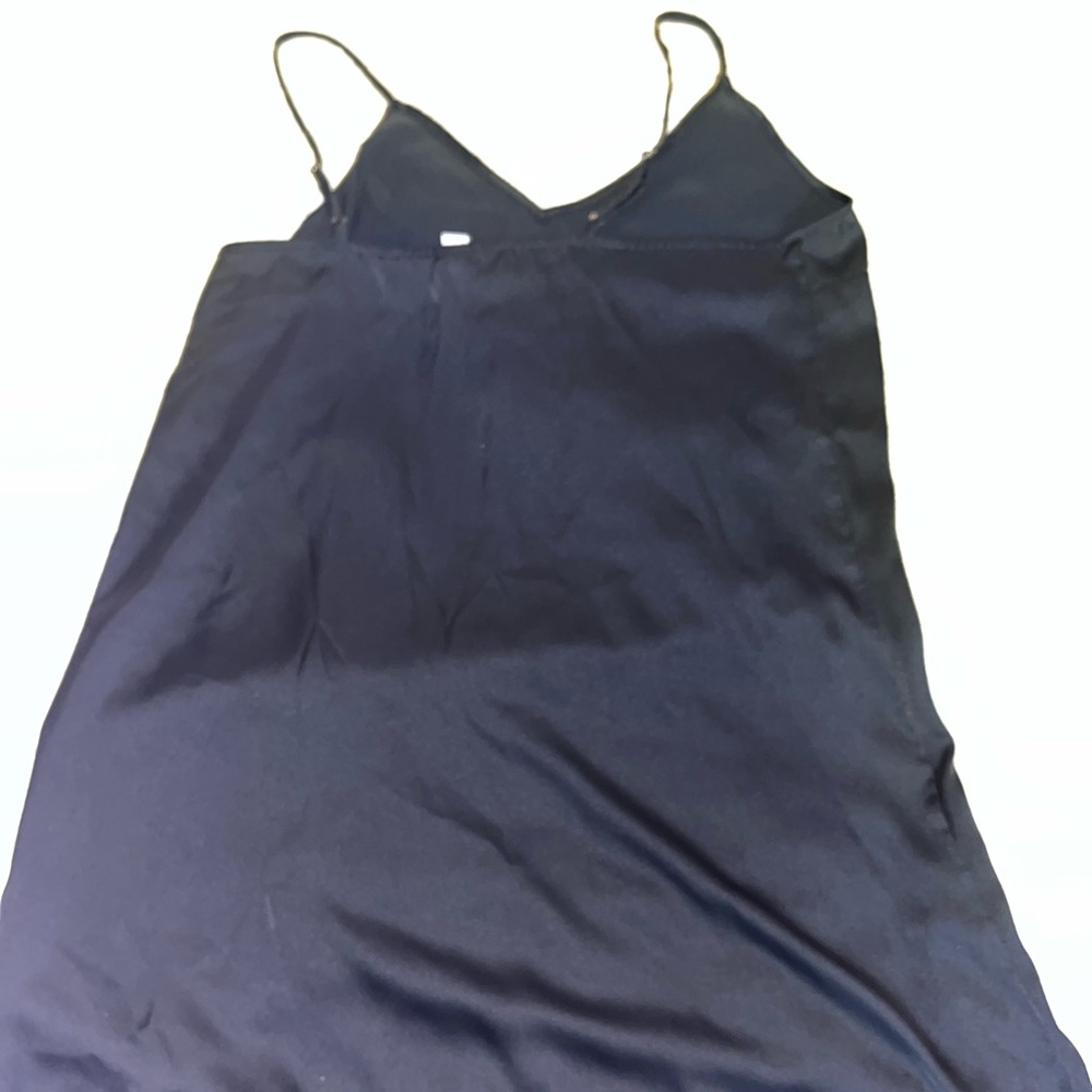 Stars Above Deep Black Slip Dress Gown